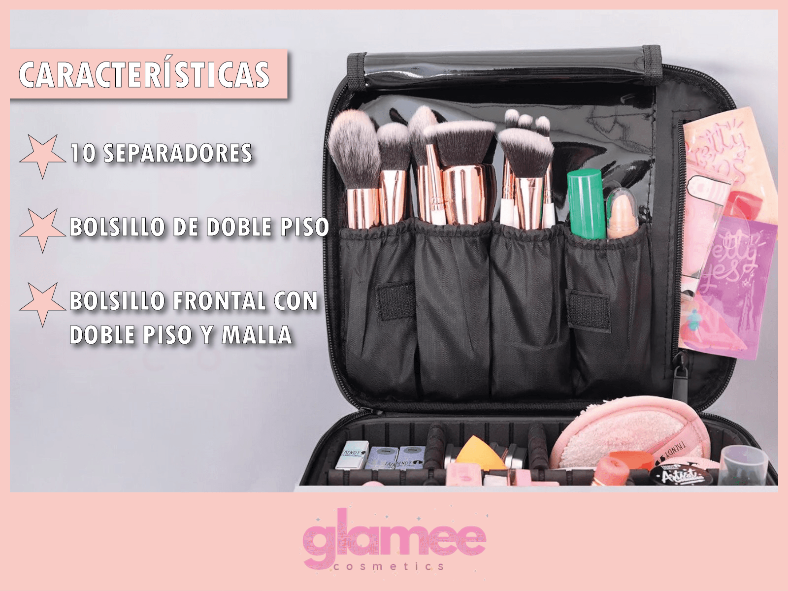 Maleta Portátil Organizador Almacena Cosméticos Trendy - Image 3